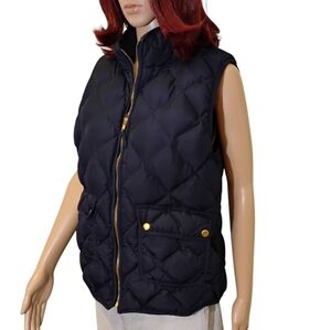 Women's Quilted Black Vest